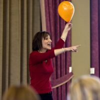 Stephanie Staples With Balloon